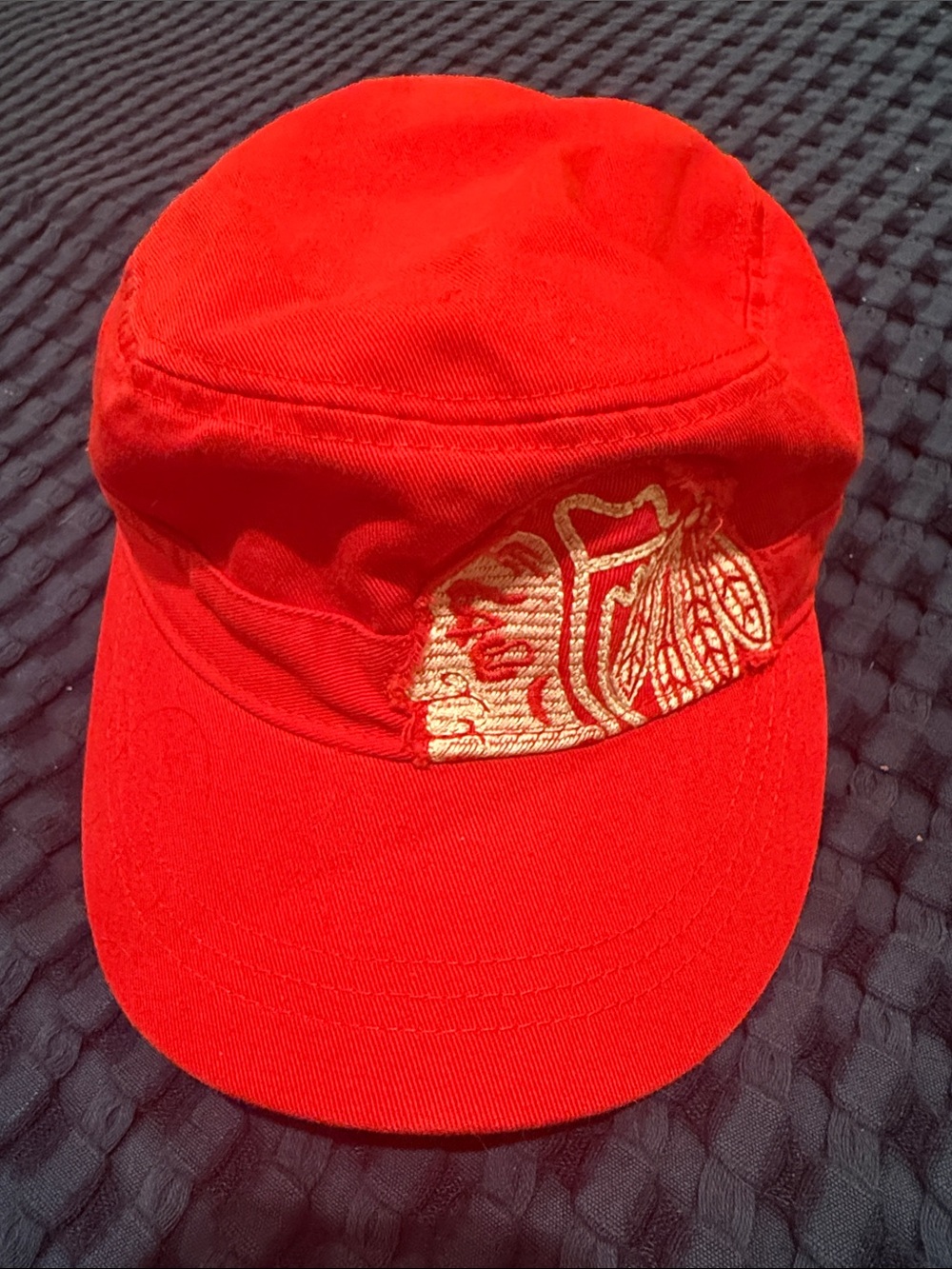 Reebok Chicago Blackhawks Red Cap with Embroidered Logo